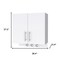 Homeroots 26" White Accent Cabinet With One Shelf 518203 - alternate 3