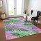 Homeroots 3' X 5' Sage And Mint Green Floral Washable Indoor Outdoor Area Rug 611120 - alternate 5