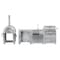 Koolmore Outdoor Kitchen - Wood fire Pizza Oven, Fridge, Fridge Cabinet, Sink, 30 in. BBQ Grill and Cabinet KM-OKSKIT-CONFIG100 - alternate 1