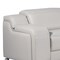 Homeroots Light Gray Italian Leather Power Reclining Curved Eight Piece Corner Sectional With Console 544992 - alternate 8