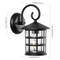 Jonathan Y Cadiz 6" 1-Light Iron/Seeded Glass Cottage Rustic Scrolled Lantern LED Outdoor Sconce, Black, 2PK JYL7609A-SET2 - alternate 6