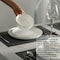 Dinewares Perlaceo Luxurious Collection of 12-Piece White with Gold Rim Bone China Dinnerware Set - QI004761.12 - alternate 6
