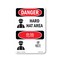 Signmission OSHA, Hard Hat Area Bilingual, 7in X 5in, 5" W, 7" H, Hard Hat Area Bilingual, OS-DS-D-57-VC-1292 OS-DS-D-57-VC-1292 - alternate 1