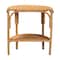 Bali & Pari Paisley Bohemian Scallop Light Honey Rattan Console Table 252-14112-ZORO - alternate 7