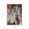 Homeroots 5' X 8' Gray Rust And Ivory Abstract Washable Indoor Outdoor Area Rug 615861 - alternate 4