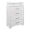 Homeroots White Chest With 6 Drawers 384054 - alternate 1