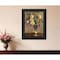 Homeroots Evening Vase Black Framed Print Wall Art 530146 - alternate 3