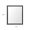 Homeroots 26" Black Bathroom Vanity Mirror 607216 - alternate 3