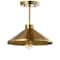 Jonathan Y Cisco 11.8 in. Iron Modern Farmhouse LED Semi Flush Mount, Brass Gold JYL9532A - alternate 7