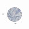 Homeroots 8' Denim Blue Round Geometric Washable Indoor Outdoor Area Rug 608060 - alternate 4
