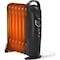 Edendirect Compact 700W Oil-Filled Radiator Heater with Adjustable Thermostat & Safety Protection Black ZR-OH-12-BLACK - alternate 1