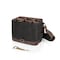 Picnic Time Family Of Brands Beer Caddy Cooler Tote with Opener, Black with Brown Accents 762-00-311-000-0 - alternate 7