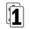 Signmission Sign with Number 1, 18'' X 24'' 2 Signs, Heavy Gauge Aluminum, 2PK A-1824-2PACK-22898 - alternate 1