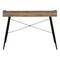 Homeroots 47" Brown and Black Wood and Metal Parsons Computer Desk 489841 - alternate 4