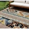 Homeroots 10' X 14' Black Ivory And Copper Aztec Washable Indoor Outdoor Area Rug 598459 - alternate 1