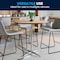 Flash Furniture Round Pub Table w/2 Columns, Rnd, Brchwd Top, 36", Wood Top, Wood Grain XA-36-COTA-GG - alternate 13