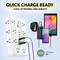 Overtime 22-in-1 Multi-Port Power Strip with 16 AC Outlets, 3 USB-A & 3 USB-C Ports, White OS70 - alternate 4