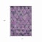 Homeroots 10' X 14' Eggplant Plum And Lavender Aztec Washable Indoor Outdoor Area Rug 615781 - alternate 6