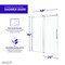 Anzzi 76'' x  45-48'' Sliding Frameless Shower Door in Polished Chrome with Alcove Left Drain Shower Base SD-5901103L-CH - alternate 6