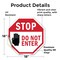 Signmission Stop Do Not Enter, 18 Inch X 18 Inch, Vinyl Decal OC-D-18-46 - alternate 3