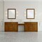 James Martin Vanities Bellshire 120" Dual Vanity Set w/24" Make-Up Counter, Honey Oak w/3 cm Ethereal Noctis Silestone Top 660-VMC120-HNO-FENC - alternate 4