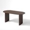 Homeroots 67" Walnut Solid Wood Double Pedestal Base Oval Dining Table 712227 - alternate 1