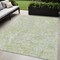 Homeroots 5' X 8' Artichoke Green And Fern Green Abstract Washable Indoor Outdoor Area Rug 588463 - alternate 1