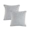 Homeroots Set of Two Gray and White Geometric Cotton Throw Pillow, 2PK 554595 - alternate 4