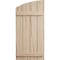Ekena Millwork Riverwood 4 Board Joined Board-n-Batten w/Elliptical Top Faux Wood Shutters, 22W x 62H, PR SHUBJL22X62RWPR - alternate 7