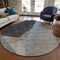 Homeroots 8' Taupe Beige And Gray Round Abstract Washable Indoor Outdoor Area Rug 582874 - alternate 7