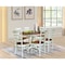 Whitewood Industries Rectangular Extension Dining Table W/ 6 Chairs, 36 in W, 30.1 in L, 48 in H, Parawood, 7 K79-36RXT-27B-C617-6 - alternate 2