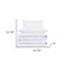 Homeroots White King Cotton Blend 1000 Thread Count Washable Duvet Cover Set 528182 - alternate 2
