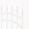 Nuvo Iron 33-in W x 56-in H Glossy Wht Tiger Eye Gate Arched - 36-in W Openings SC Hardware W/Dbl Side Handle ITGA3356GW - alternate 7