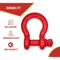 Mytee Products 4 Pk 2in Anchor Shackle Forged Carbon Steel w/ Alloy Screw Pin WLL # 35 Tons, 4PK SHACKLE-ANCHOR-SP-2x4 - alternate 5
