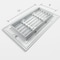 Sierra Grates 6 in. H X 12 in. W Powder Coat Aluminum, White Return Grille ABG612-WHT - alternate 4