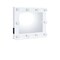Homeroots 26" White Metal Framed Mounted Accent Mirror 485930 - alternate 1