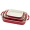 Staub Ceramic 3-pc Rectangular Baking Dish Setand, Cherry 1008690 - alternate 1
