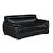 Homeroots 69in Black And Silver Faux Leather Loveseat 329520 - alternate 3
