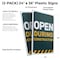 Signmission Open During Construction, Plastic Signs Only 24 Inch x 36 Inch, Corrugated Plastic, 2PK CSB-2436-2PACK-30407 - alternate 2