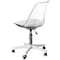 Fabulaxe Clear Acrylic Desk Chair - Armless Office Chair, Height Adjustable, Rolling Chair - Modern QI004673.CL.4 - alternate 6