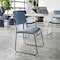 Flash Furniture HERCULES 500 lb. Capacity High Density Navy Vinyl Stacking Chair with Sled Base XU-8700-NVY-B-VYL-30-GG - alternate 2