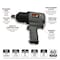 Performance Tool 3/4 in. Dr. Impact Wrench, Twin Hammer, 950ft/lbs Torque, Aluminum Housing M627 - alternate 5