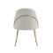 Manhattan Comfort Gracie Dining Chair in Stone and Gold - Set of 2 2-DC100-GST - alternate 6