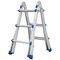 Wrightmaster 6 in 1 Multi Position 14 ft. Reach Aluminum Adjustable Multi-Position Ladder, 330 lb. Load Capacity ZROXGR-1.56m - alternate 1
