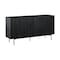 Homeroots 63" Black Solid Wood Six Drawer Double Dresser 518615 - alternate 1