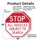 Signmission Stop All Vehicles Subject to Search, 18 inch X 18 inch, Plastic Sign, 2PK OC-P-2PACK-18-284 - alternate 5