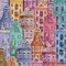 Homeroots 9' X 12' Red Gold And Teal Blue Village Houses Washable Indoor Outdoor Area Rug 577881 - alternate 5