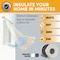 Do It Best 3/8'' x W 3/16'' T x 10 Ft. L Black Rubber Foam Weatherstrip Tape R338HDB - alternate 5