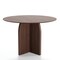 Homeroots 45" Brown Solid Wood Pedestal Base Round Top Dining Table 712166 - alternate 2