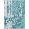 Homeroots 8' X 10' Teal Blue And Ivory Abstract Washable Indoor Outdoor Area Rug 613377 - alternate 5